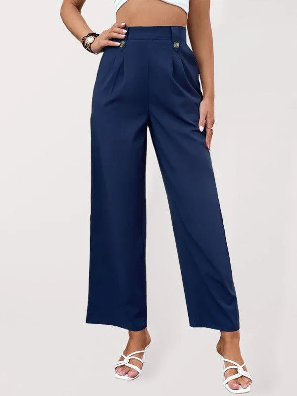 Wide Leg Linen Pants for Women