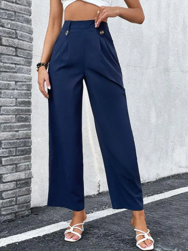 Wide Leg Linen Pants for Women