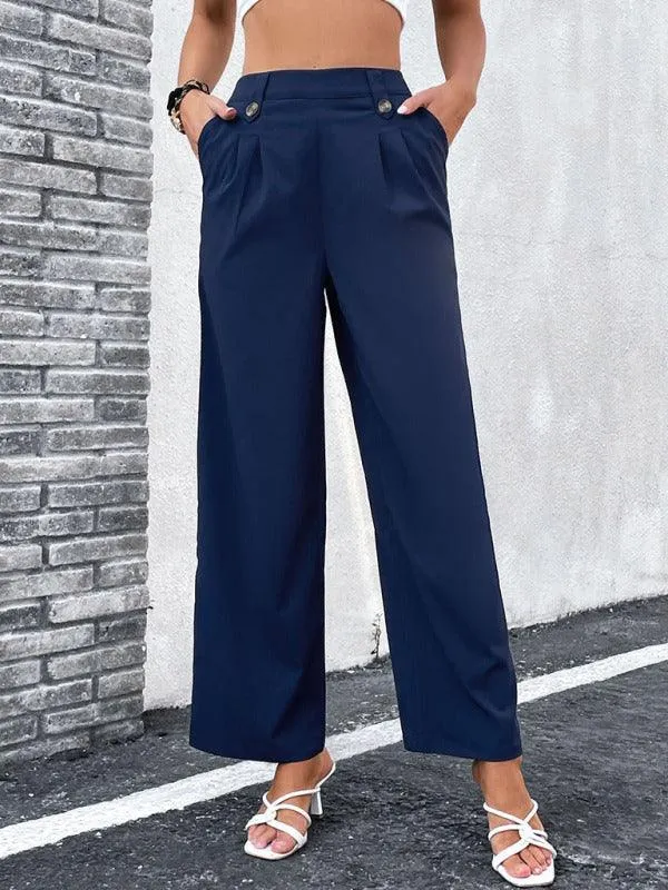 Wide Leg Linen Pants for Women