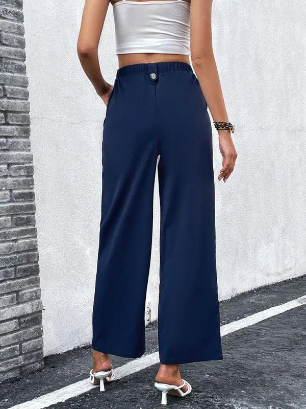 Wide Leg Linen Pants for Women