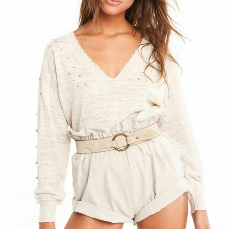 Wildfox Boyd Studded Sweater