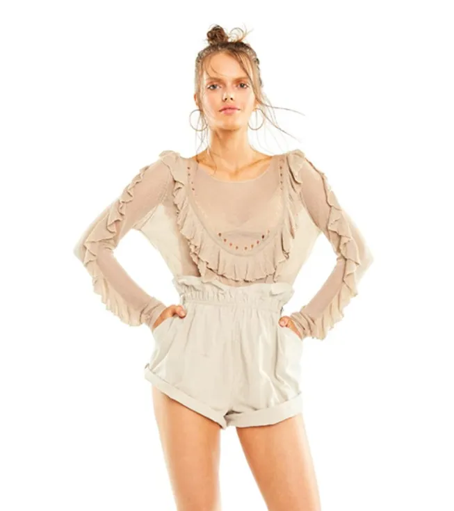 Wildfox Camilla Sweater Maderas Tan - Google SEO friendly result: Tan Maderas Camilla Sweater by Wildfox