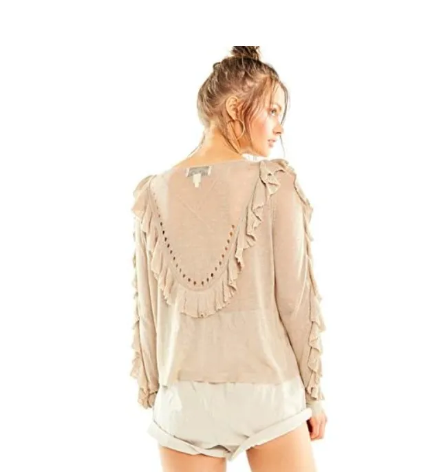 Wildfox Camilla Sweater Maderas Tan - Google SEO friendly result: Tan Maderas Camilla Sweater by Wildfox