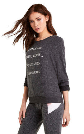 Wildfox Chocolates Baggy Beach Jumper Sweater