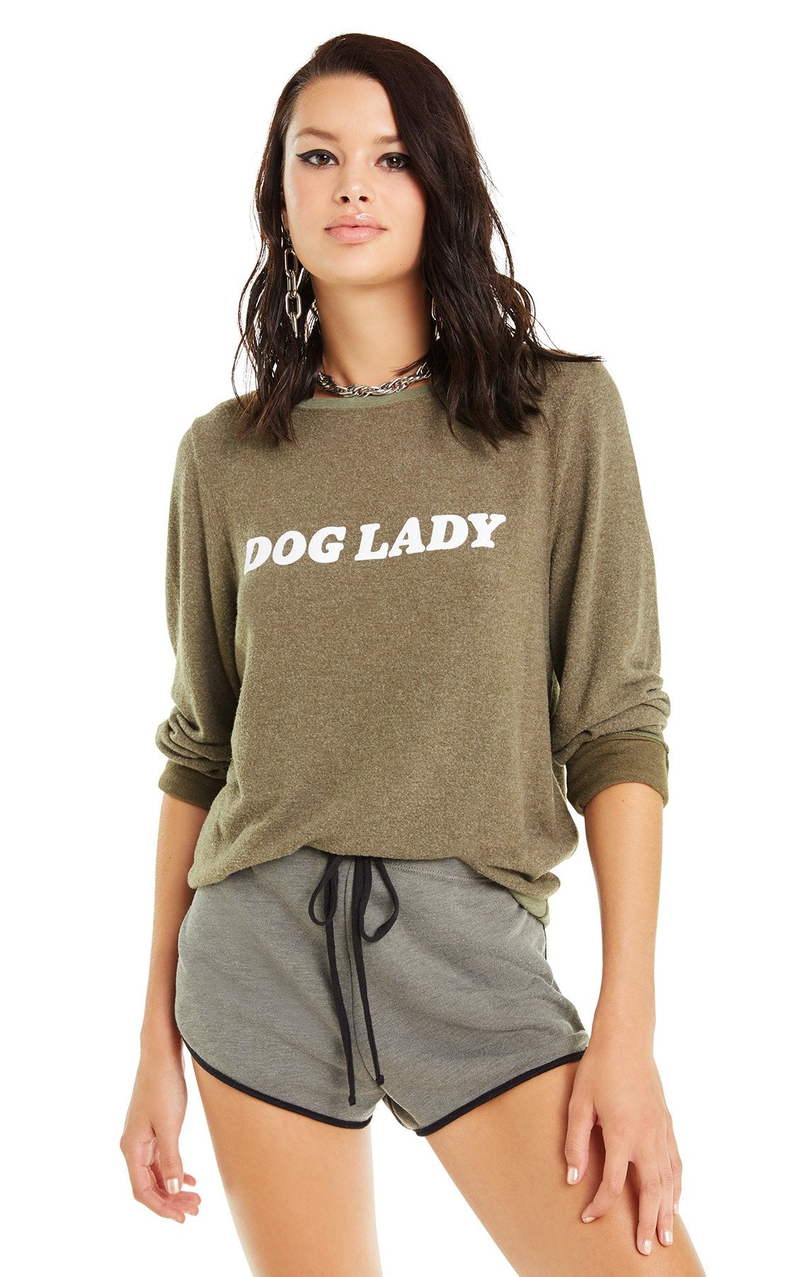 Wildfox Dog Lady Baggy Beach Jumper Sweater for sale