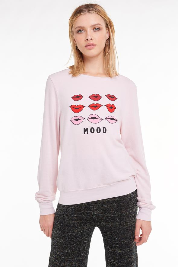 Wildfox Lips Baggy Beach Jumper - Sweater