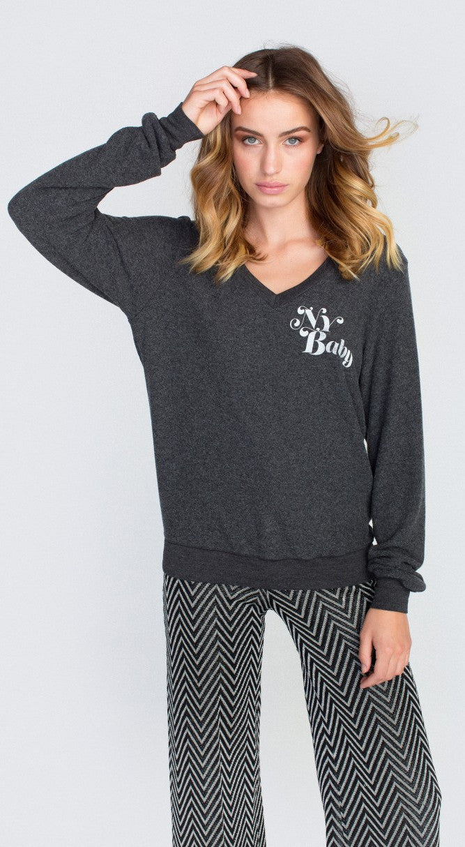 Wildfox NY Baby Beach V Sweater.