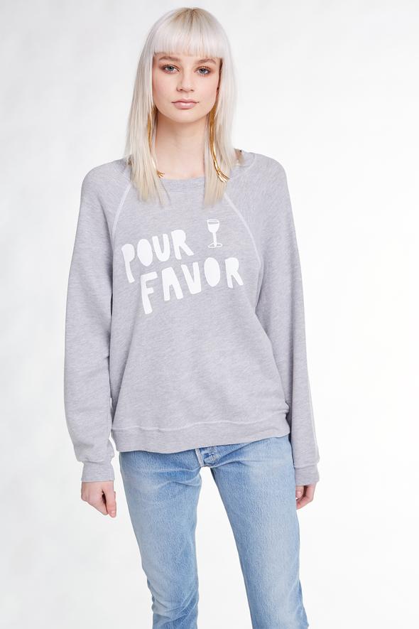 Wildfox Pour Favor Summer Sweater Heather