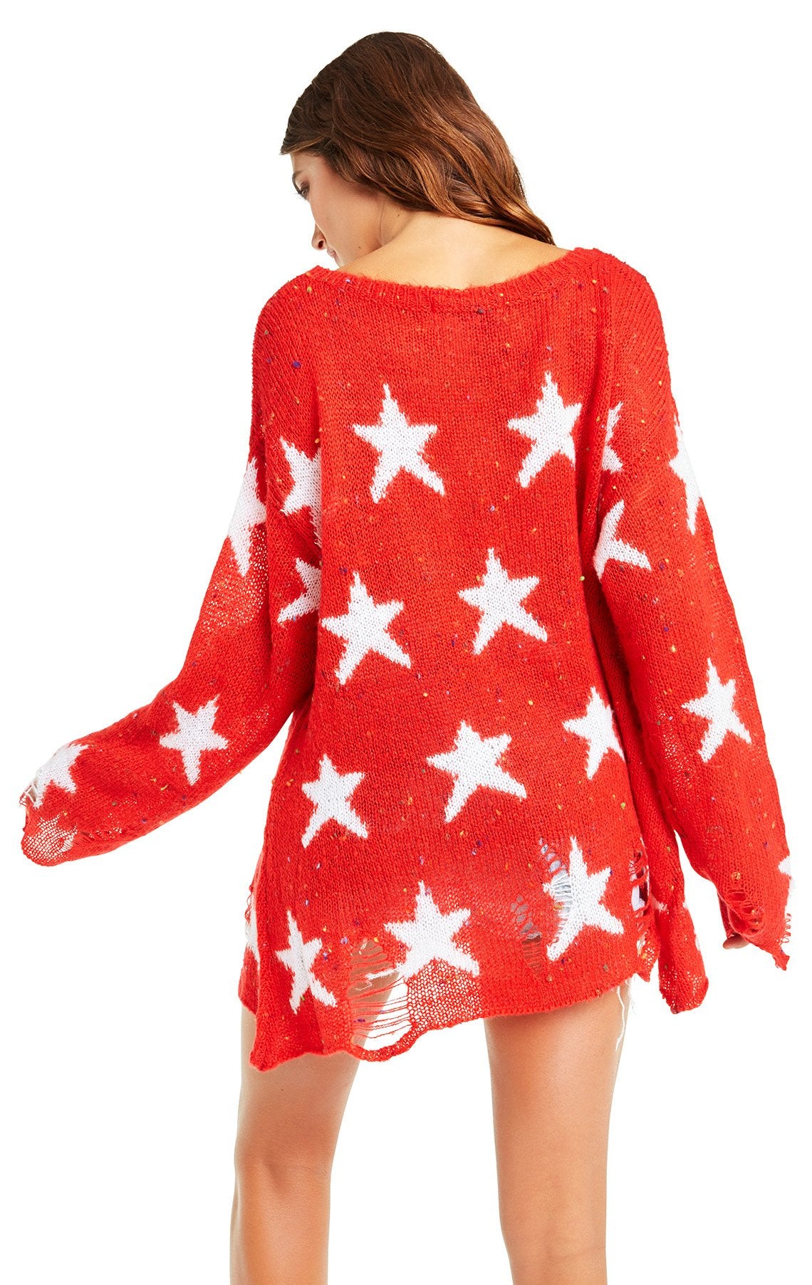 Wildfox Seeing Stars Red Lennon Sweater