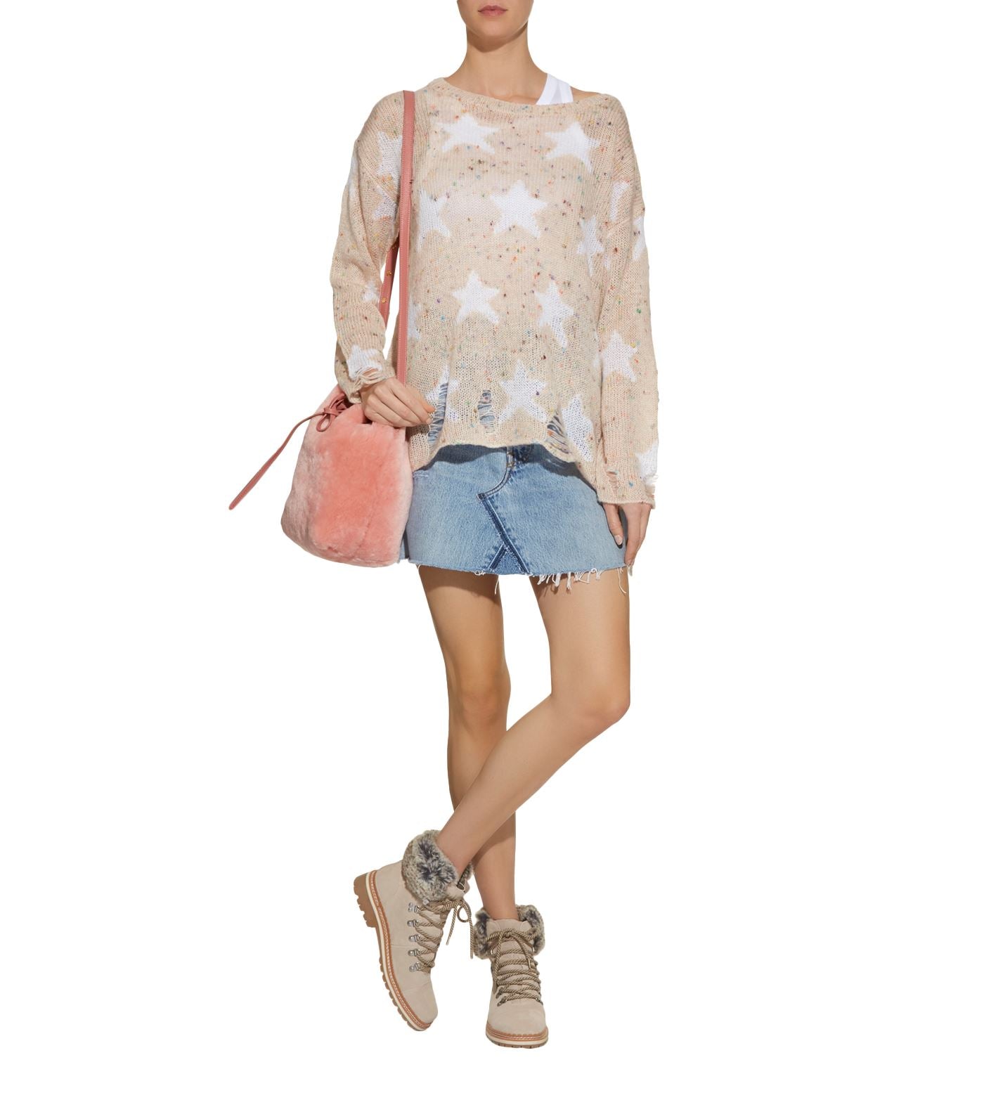 Wildfox Seeing Stars Sweater Vintage Lace