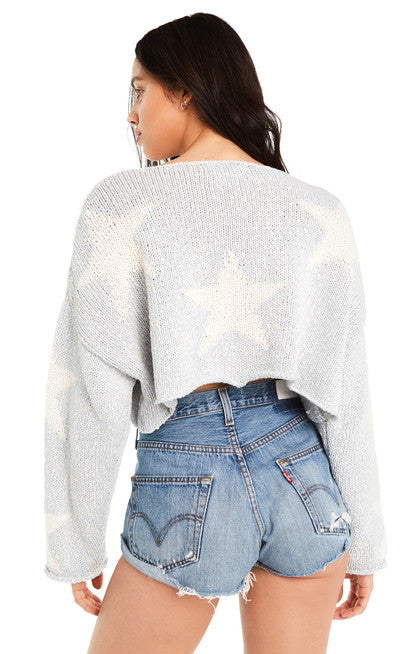 Wildfox Star Crop Sweater