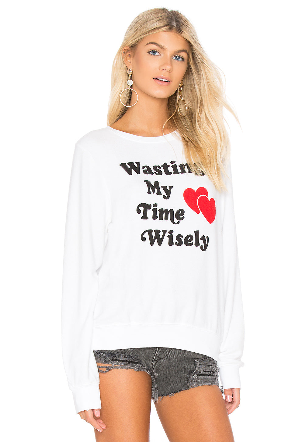 Wildfox Wasting Time Wisely Baggy Beach Jumper Sweater - Best deals on baggy beach jumper sweaters by Wildfox. Shop now and save