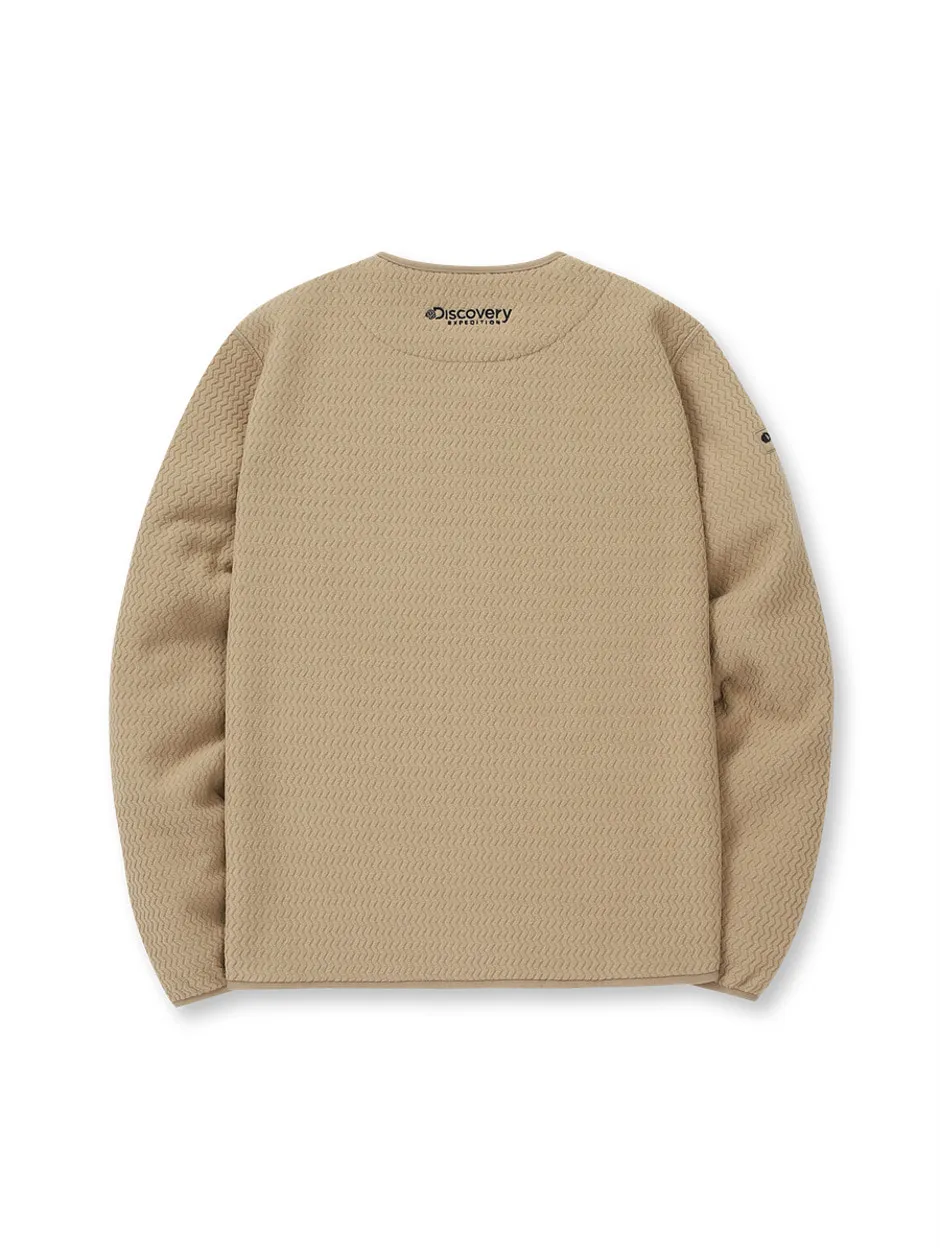 [WMS] Jacqard Fleece Jacket D.Beige