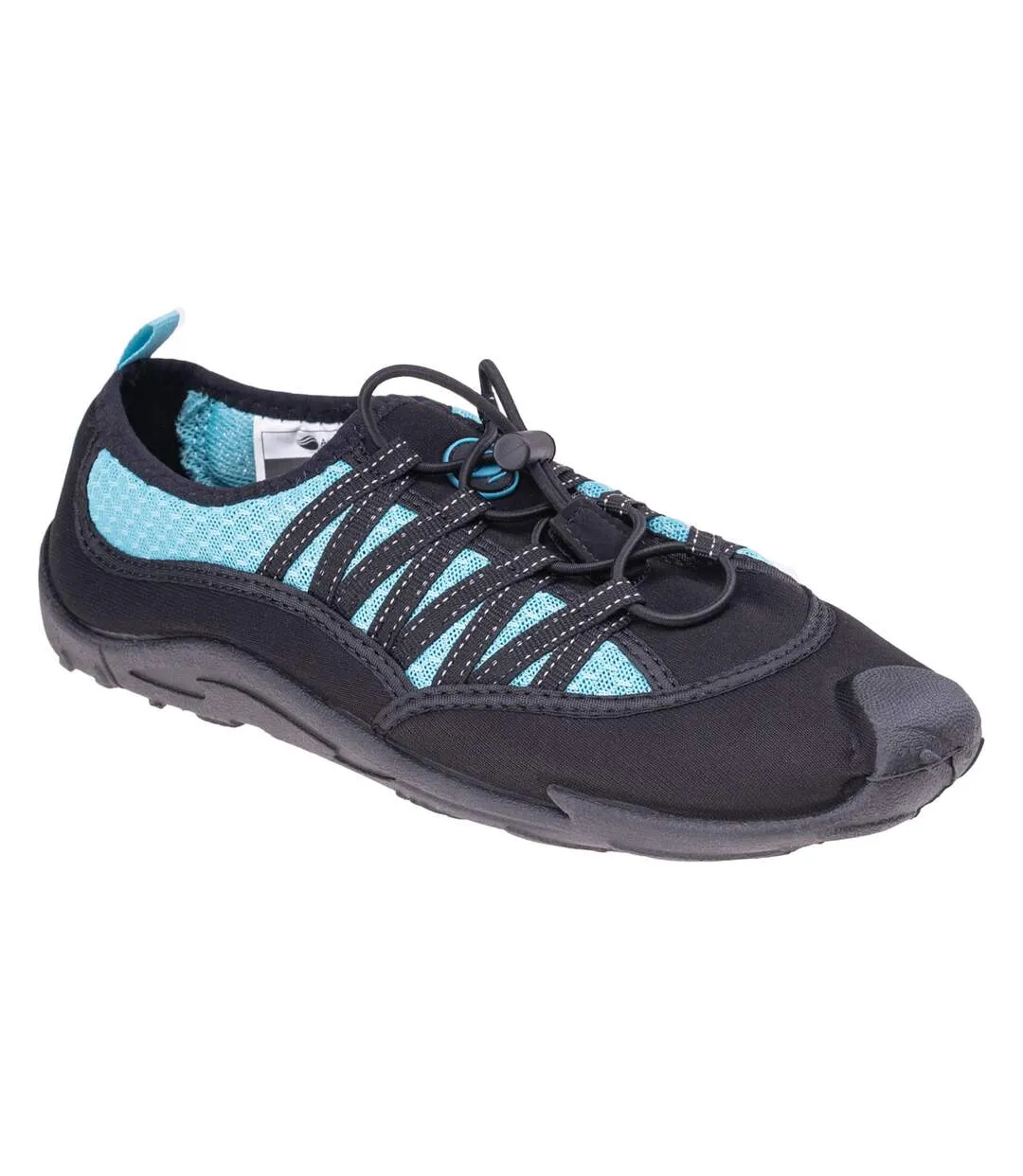 Womens/ladies gimani water shoes black/light blue Aquawave