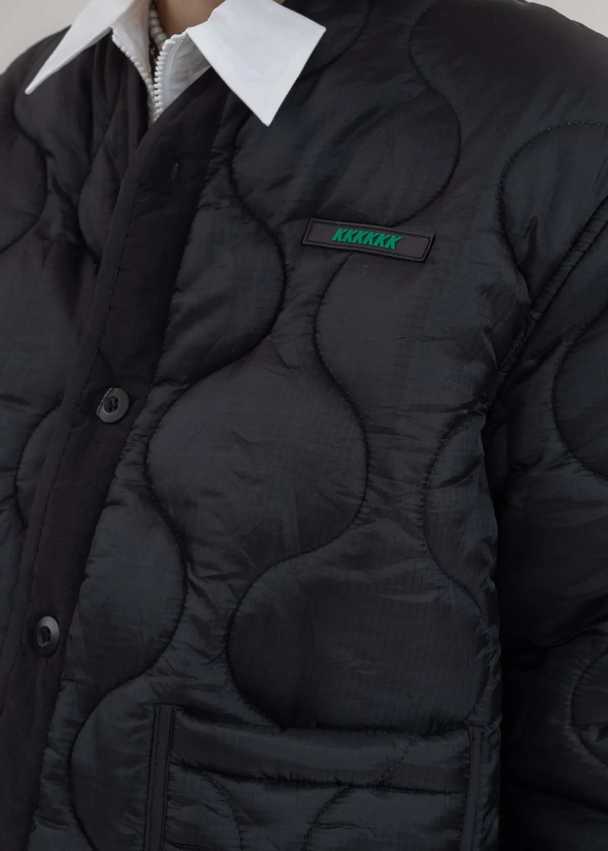 YLUML QUILTED JACKET - Black