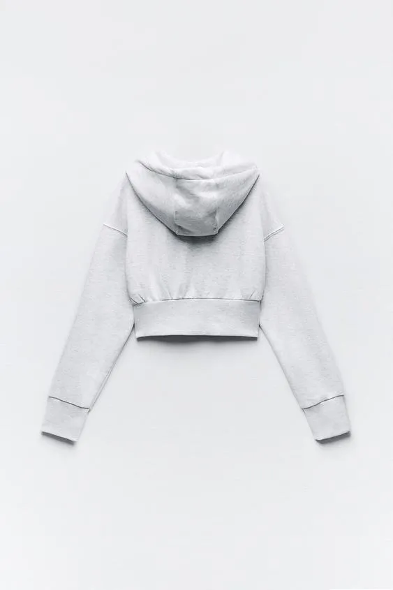 ZARA Unisex Street Style Logo Hoodies & Sweatshirts | Plain Design