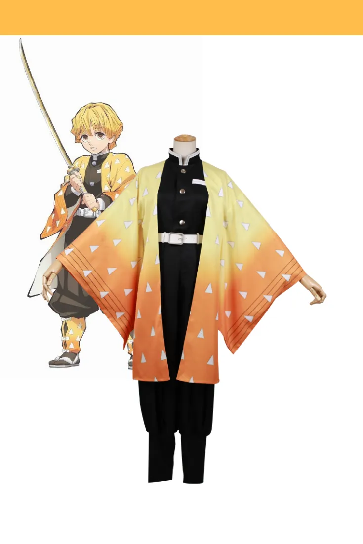 Zenitsu Agatsuma Cosplay Costume